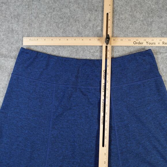 Patagonia Skirt Womens Large Seabrook Mini A-Line Blue Knit Hiking Athleisure - Picture 2 of 9